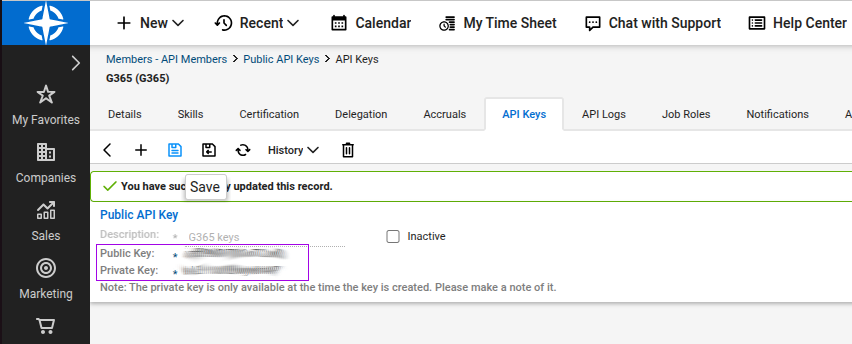 ConnectWise Public and Private Keys