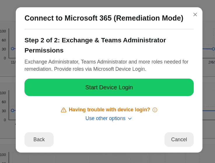 Step 2 – Start Device Login