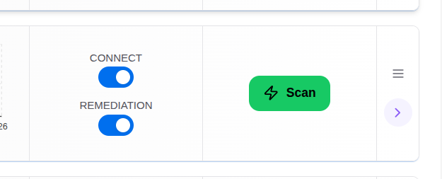 Remediation toggle enabled