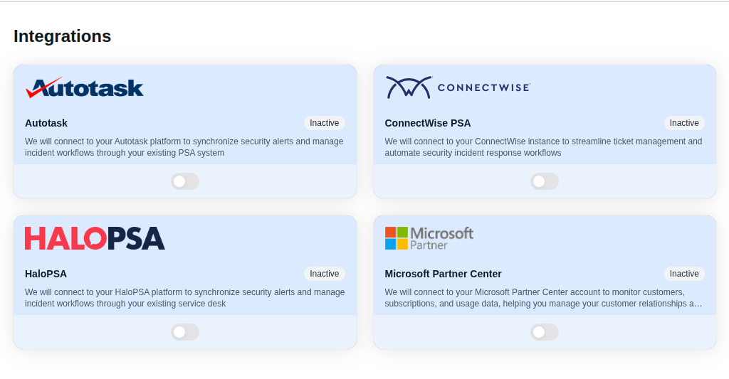 Integrations